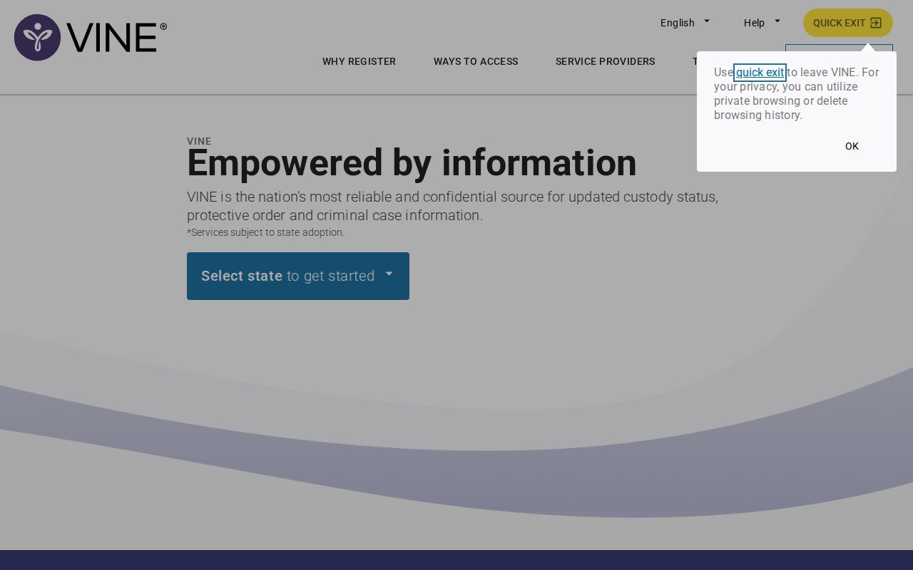 SAVIN VINELink Henry County jail custody notification search